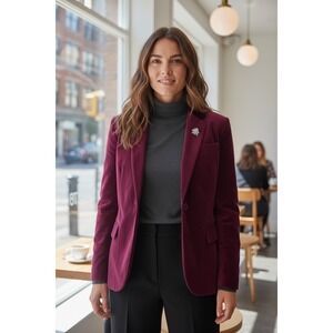 VTG Prestige of Boston Velvet Blazer  Dark Acadamia Preppy Old Money Gorpcore 12